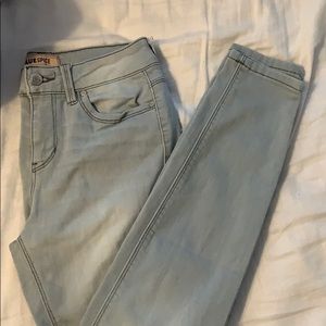 High Waisted Light Washed Jeans